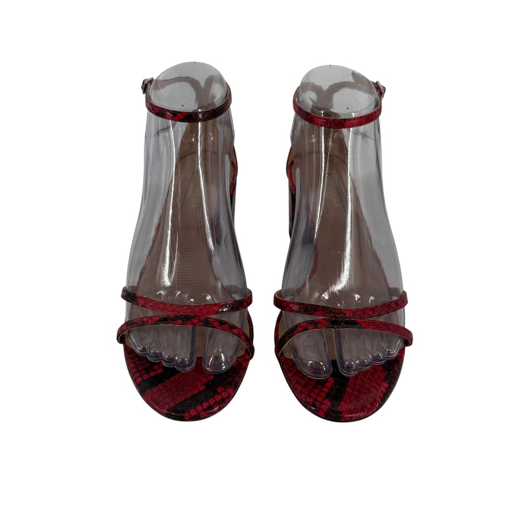 Aquazurra Firenze Amazon Carolyn Snake Skin Sandal