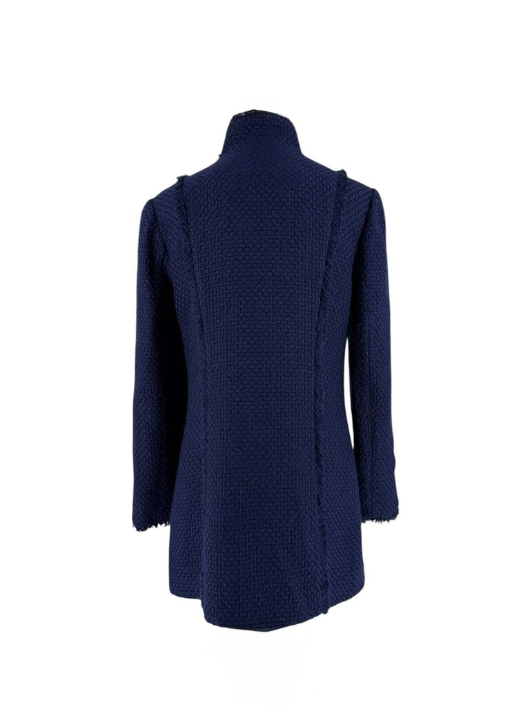Sail to Sable Blue Tweed Long Pink Zip Suit