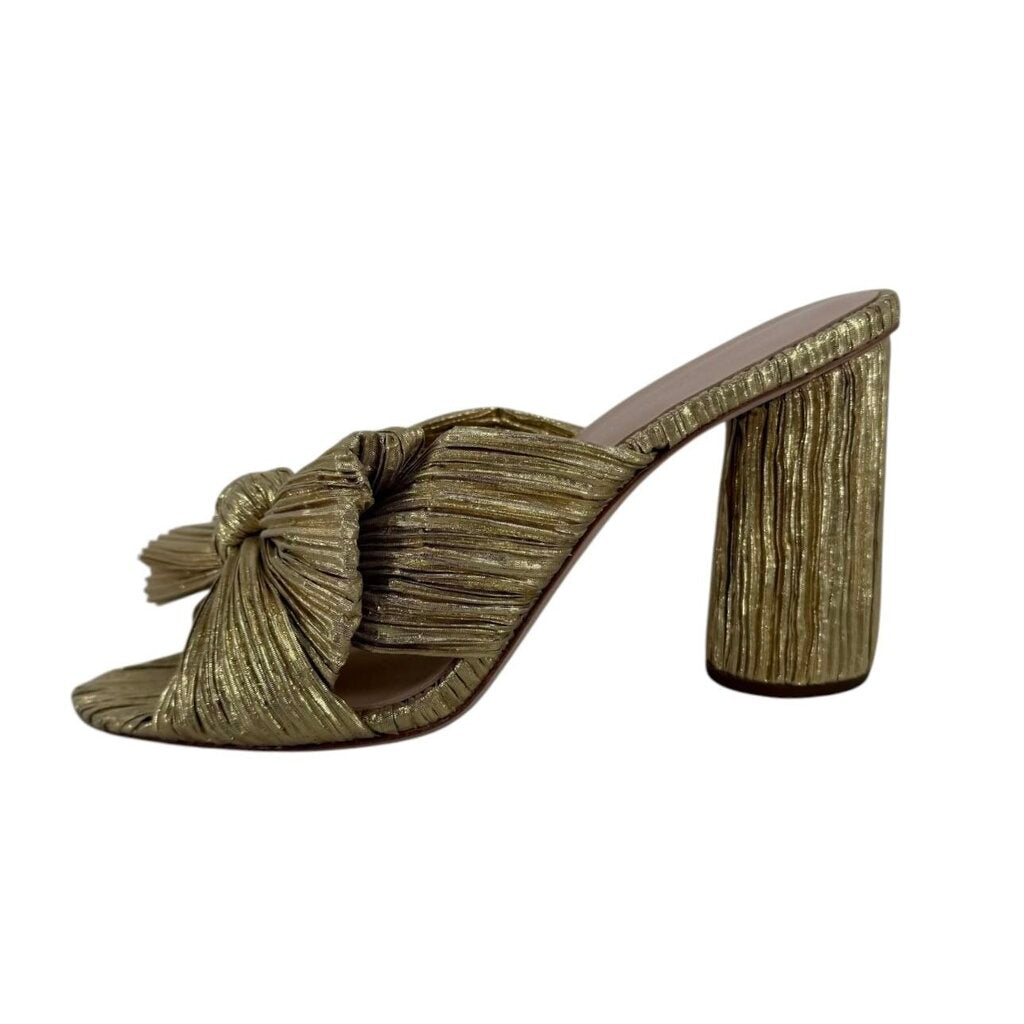 Loeffler Randall Gold Slip On Sandal