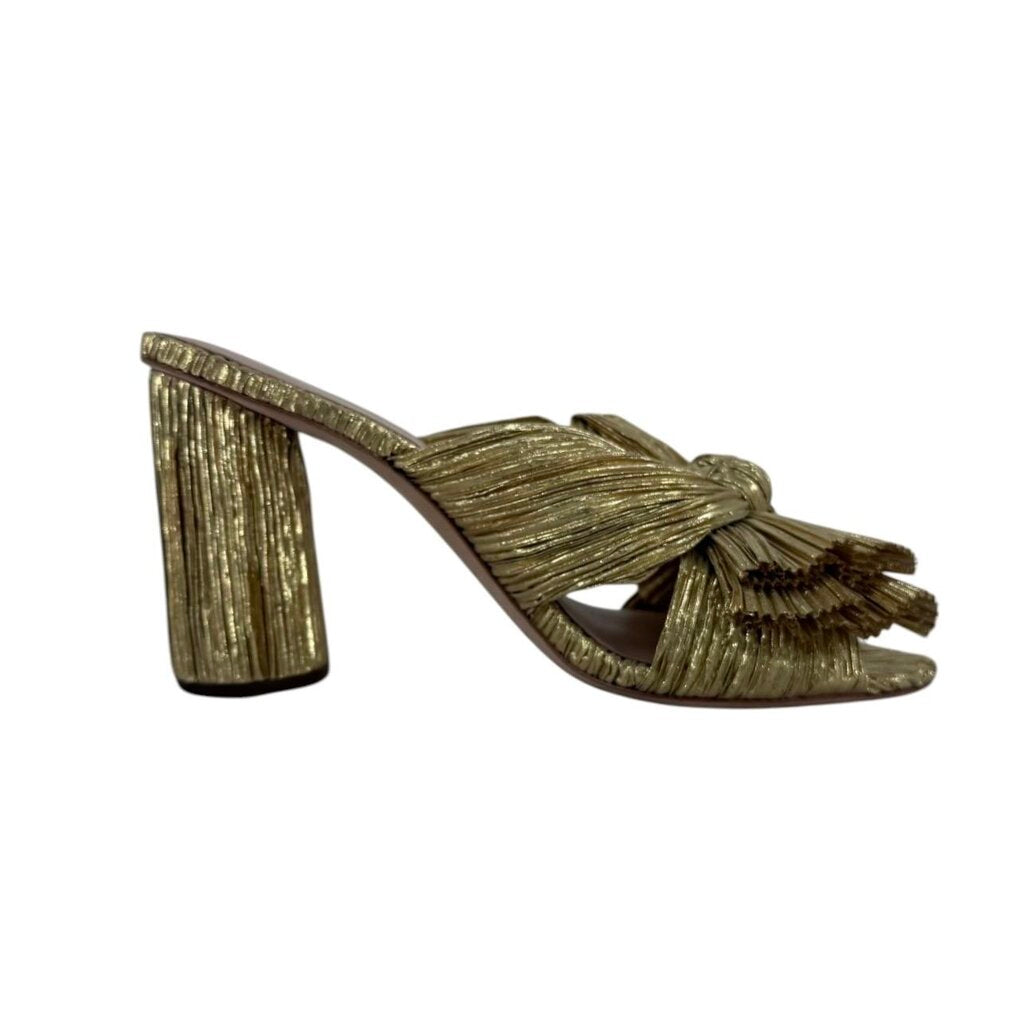 Loeffler Randall Gold Slip On Sandal