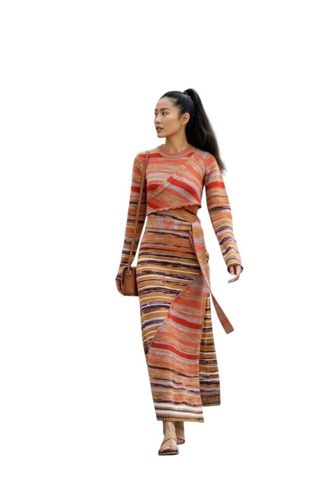 Jonathan Simkhai Scalloped Edge Wrap Dress
