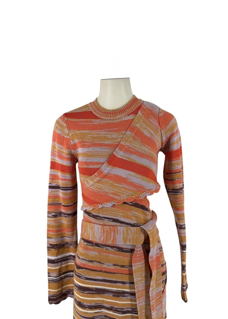Jonathan Simkhai Scalloped Edge Wrap Dress
