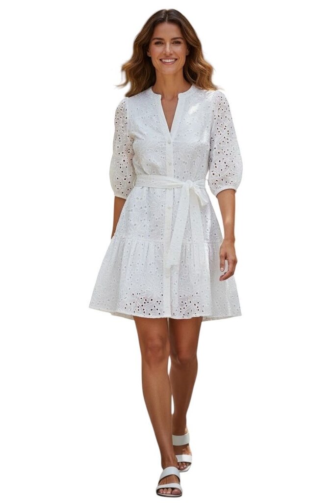 Waimari Eyelet Mini WhiteTiered