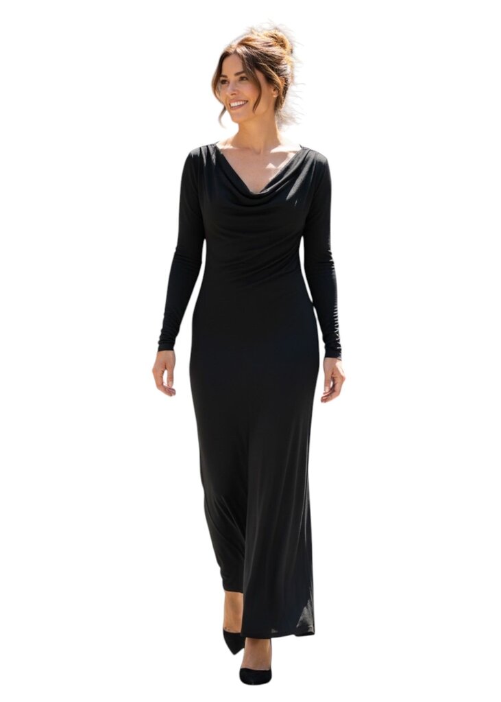 Roberto Cavalli Black Long Sleeve Ring Diamond Back Cut Out Dress