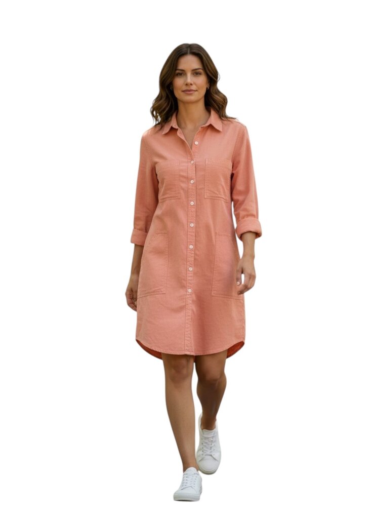 Frank & Eileen Cotton Button Up Dress with Pockets