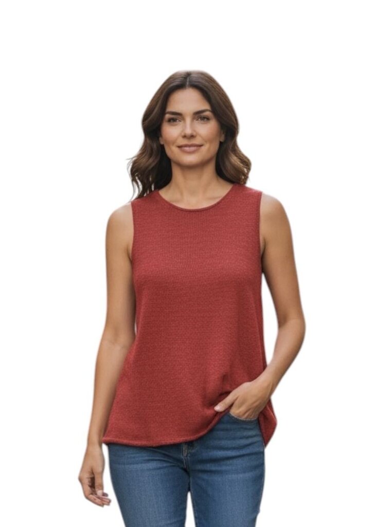 Knit Scoop neck Sleeveless Tank / DB6