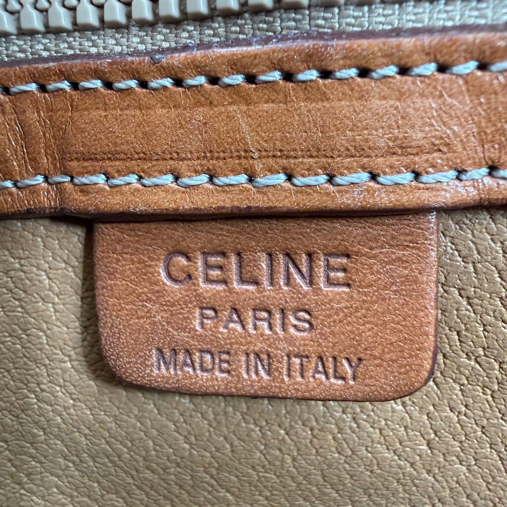 Brown Canvas Authentic Vintage Celine Purse