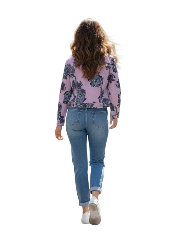 Joseph Ribkoff LDS Floral Purple Jacket