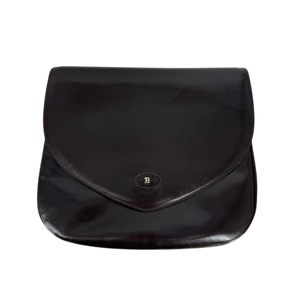 Bally Leather Snap Brown Vintage Purse