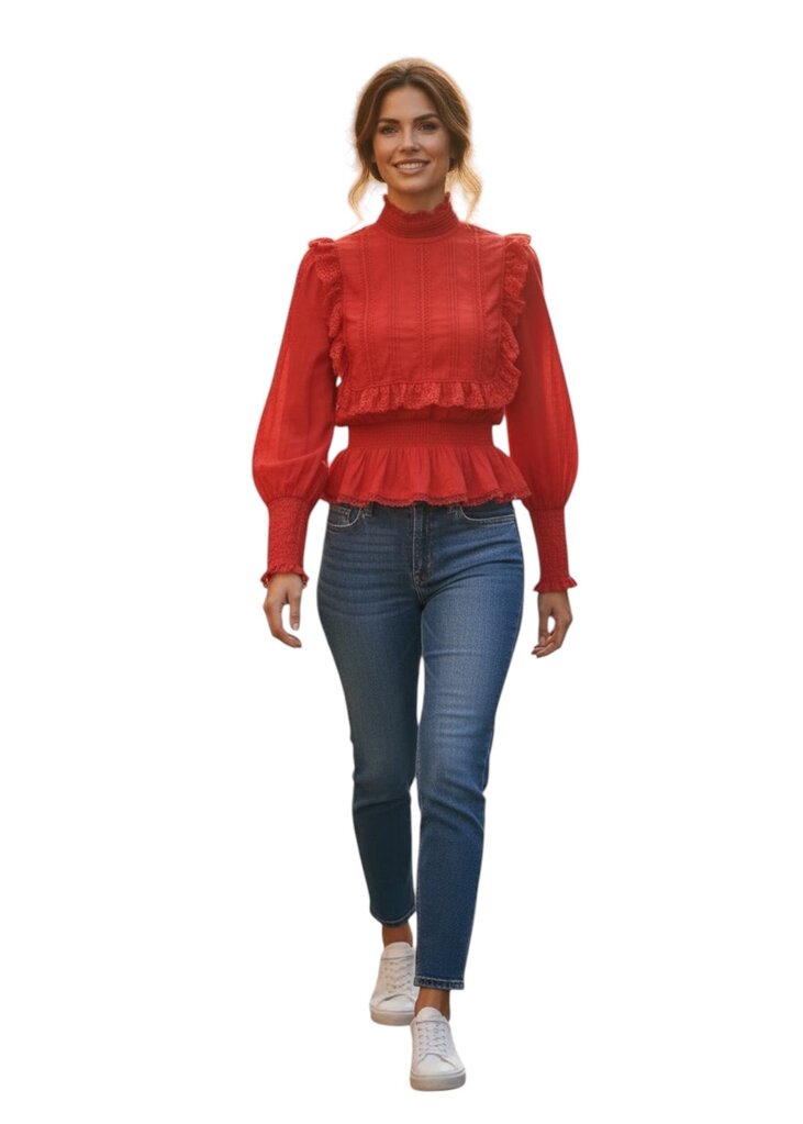 Loren Smocked Bodice Top
