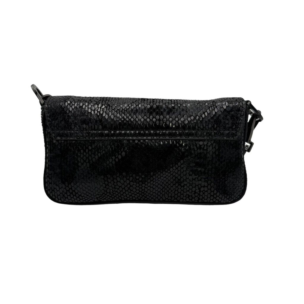 Tory Burch Snakeskin Foldover Clutch / Crossbody