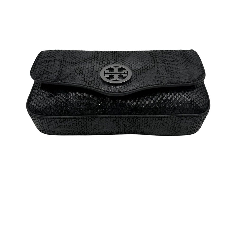 Tory Burch Snakeskin Foldover Clutch / Crossbody