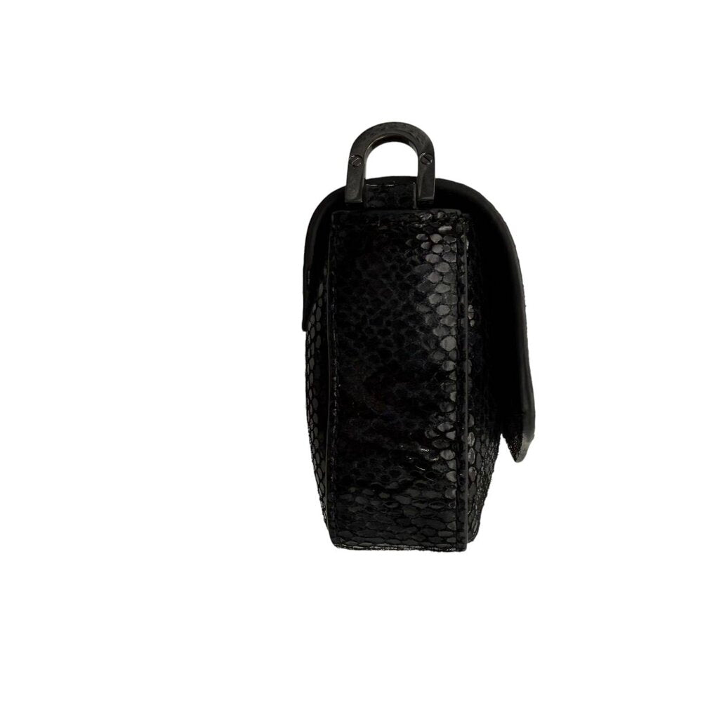 Tory Burch Snakeskin Foldover Clutch / Crossbody
