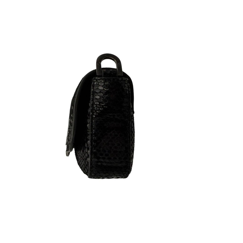 Tory Burch Snakeskin Foldover Clutch / Crossbody