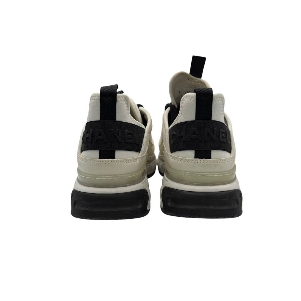 Chanel Rev Velvet Mixed Material Low Top Trainer Sneaker