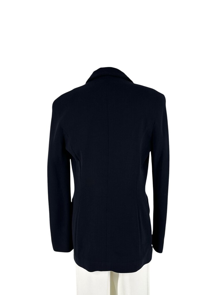 Double Breasted Silk Lapel Wool Blazer/DB6