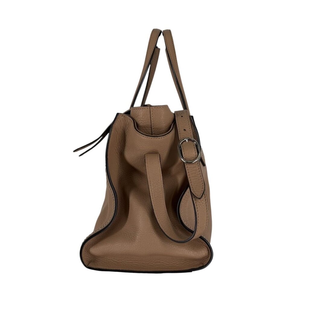 Pebbled Calfskin Ramble Studded Leather Tote Bag/EB6