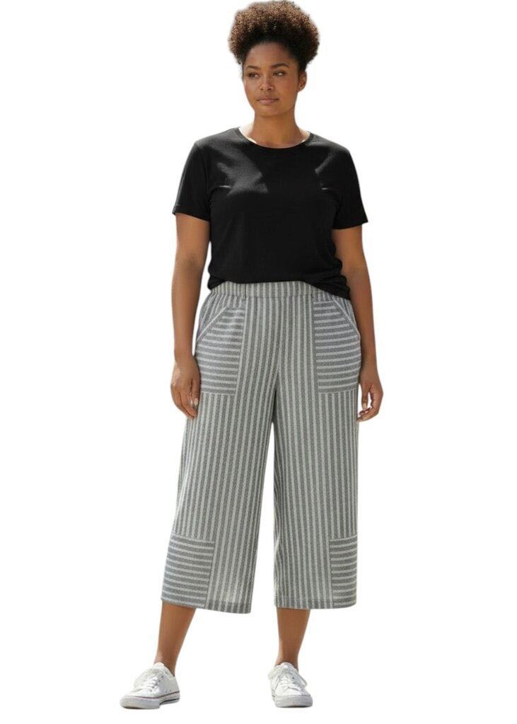 Lobbie's Story Black Stripe Pants