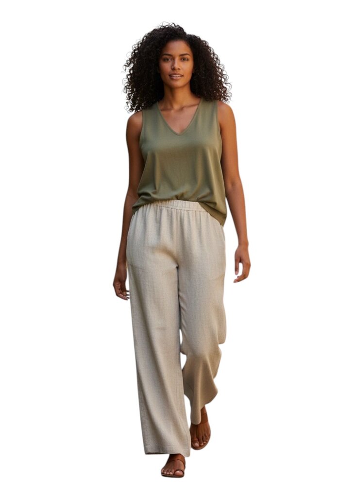 Walk Right Linen Trouser