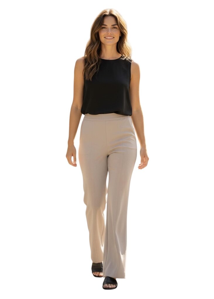 Brochu Walker Gray Front Zip Front Seem Dress Pant