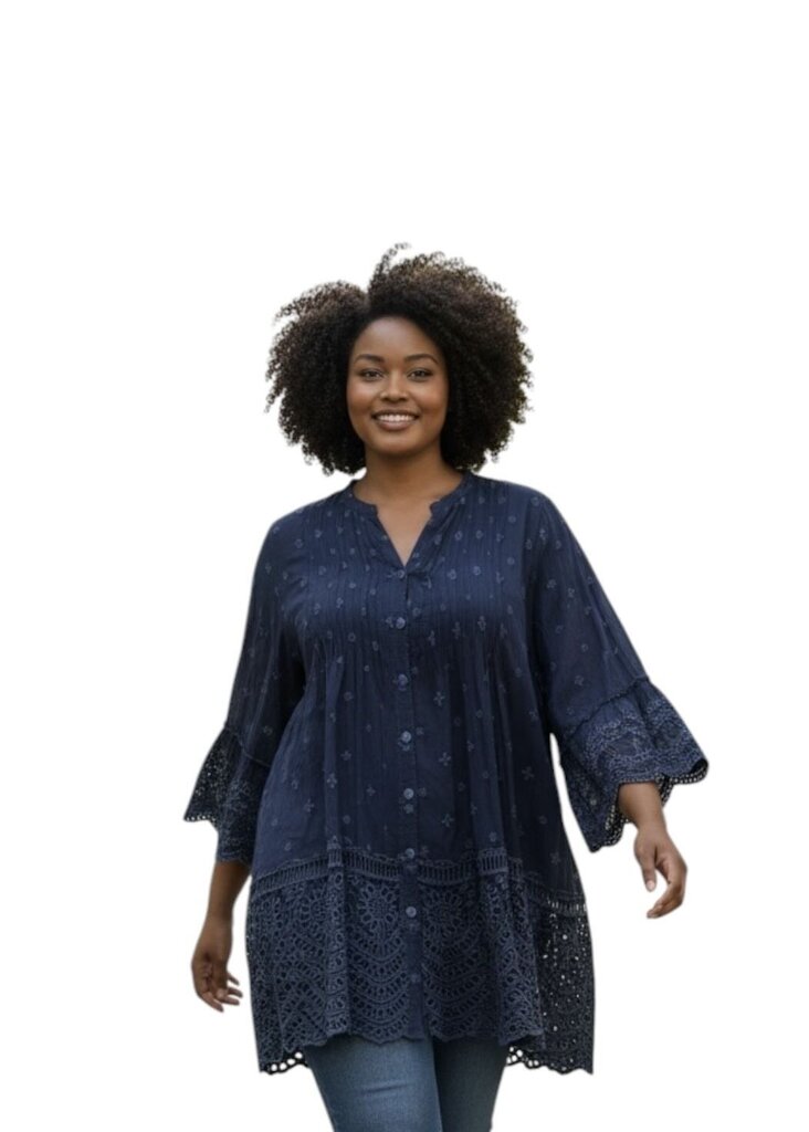 Johnny Was Manchengo Tunic Blue