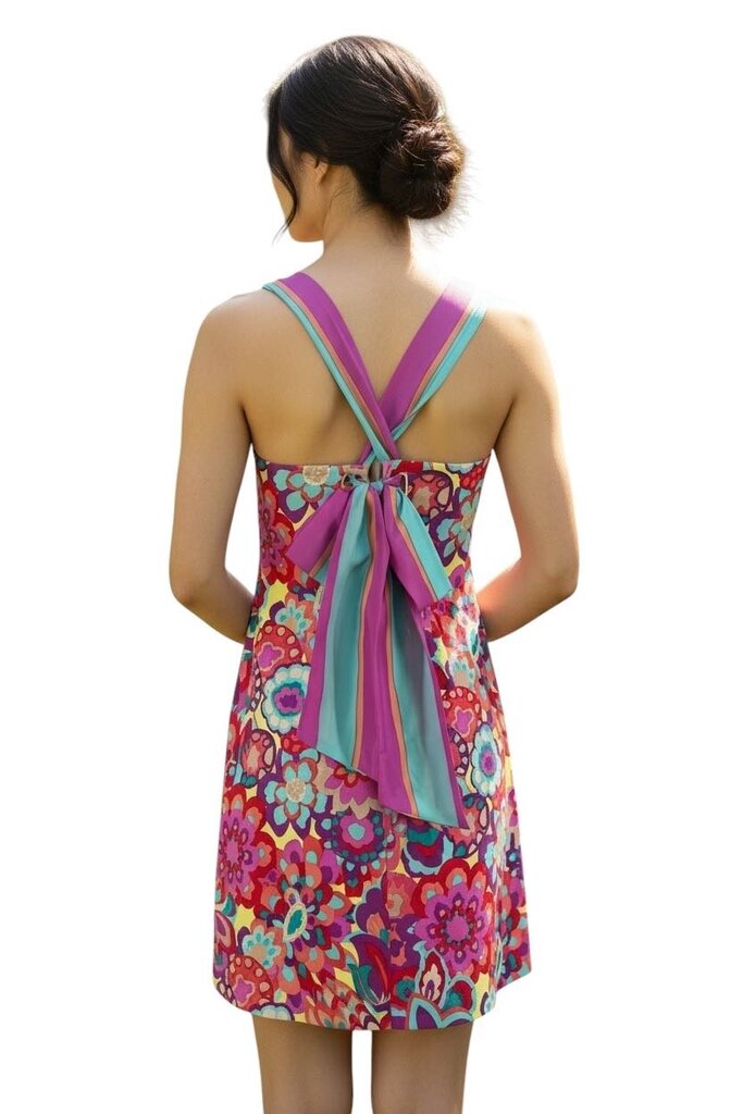 Trina Turk Alivia Floral Apron Sleeveless Dress