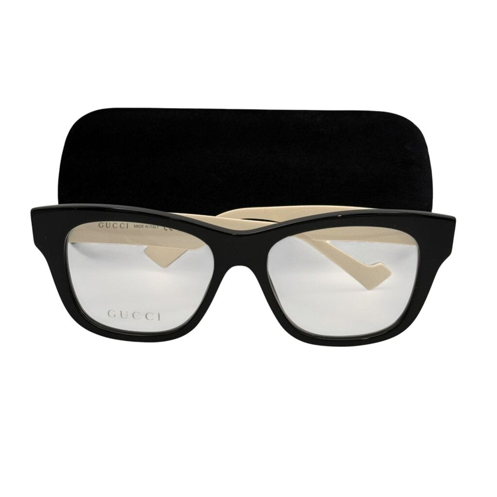 Gucci Two-Tone Semi Cat Eye Sunglasses