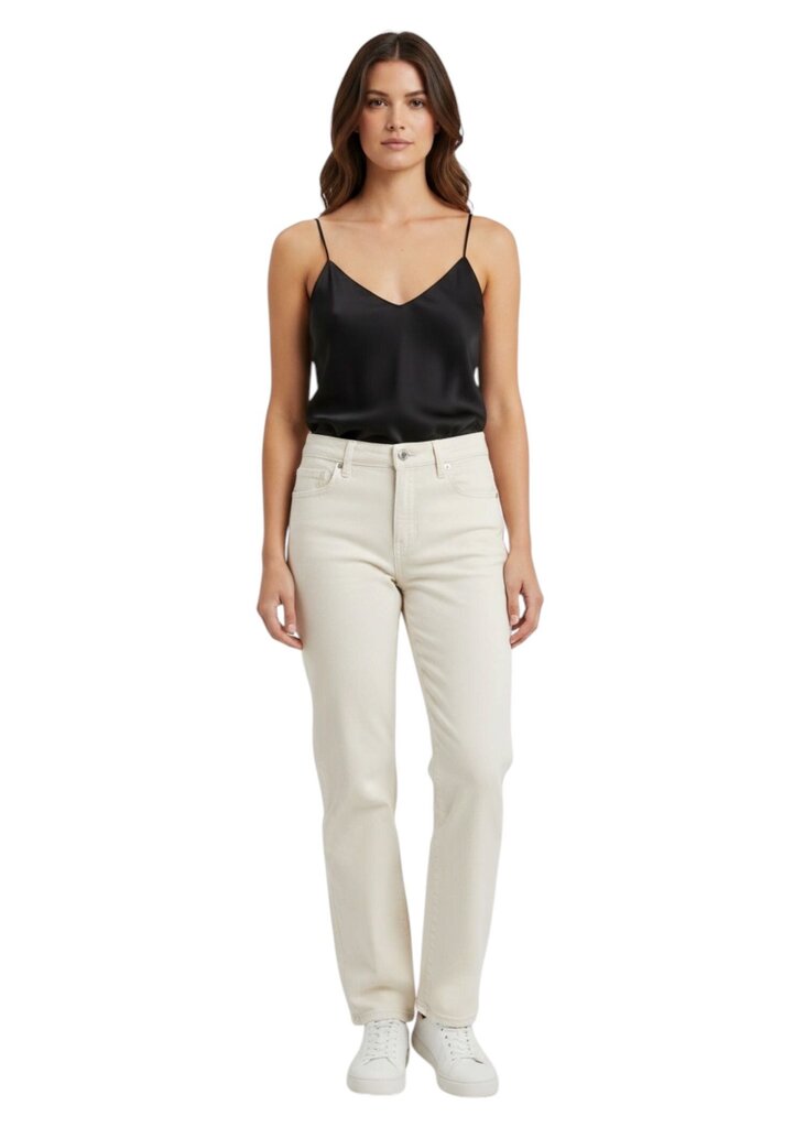 Margo High Rise Skinny Jeans with Velvet Trim