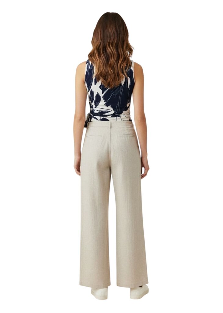Lafayette 148 Blue Tie Floral Blouse