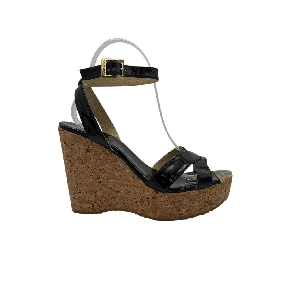 Papyrus Cork/Patent Wedge