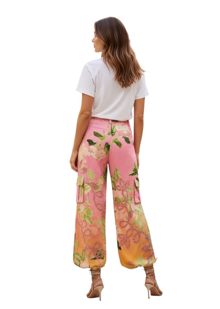 Hemant & Nandita Pink Floral Embroidered