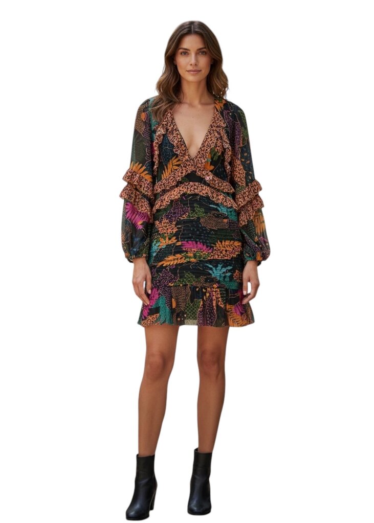 Farm Rio Jungle Pop Mini Dress