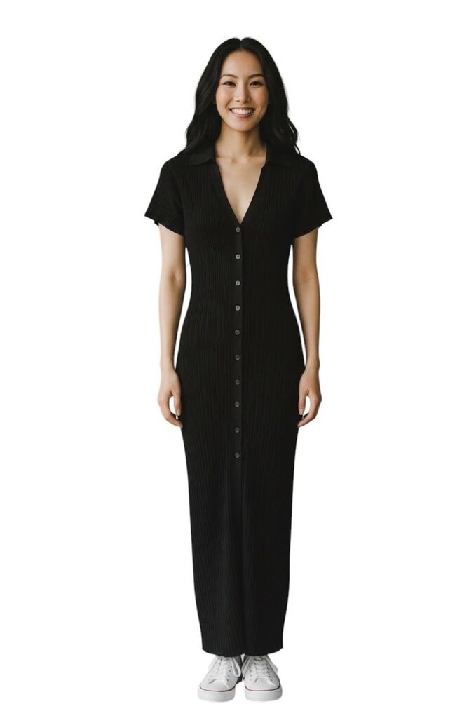Esme Ribbed Midi Dress