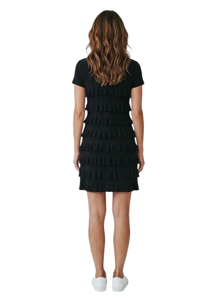 Quarter Button Ruffle Midi 319 / GB6