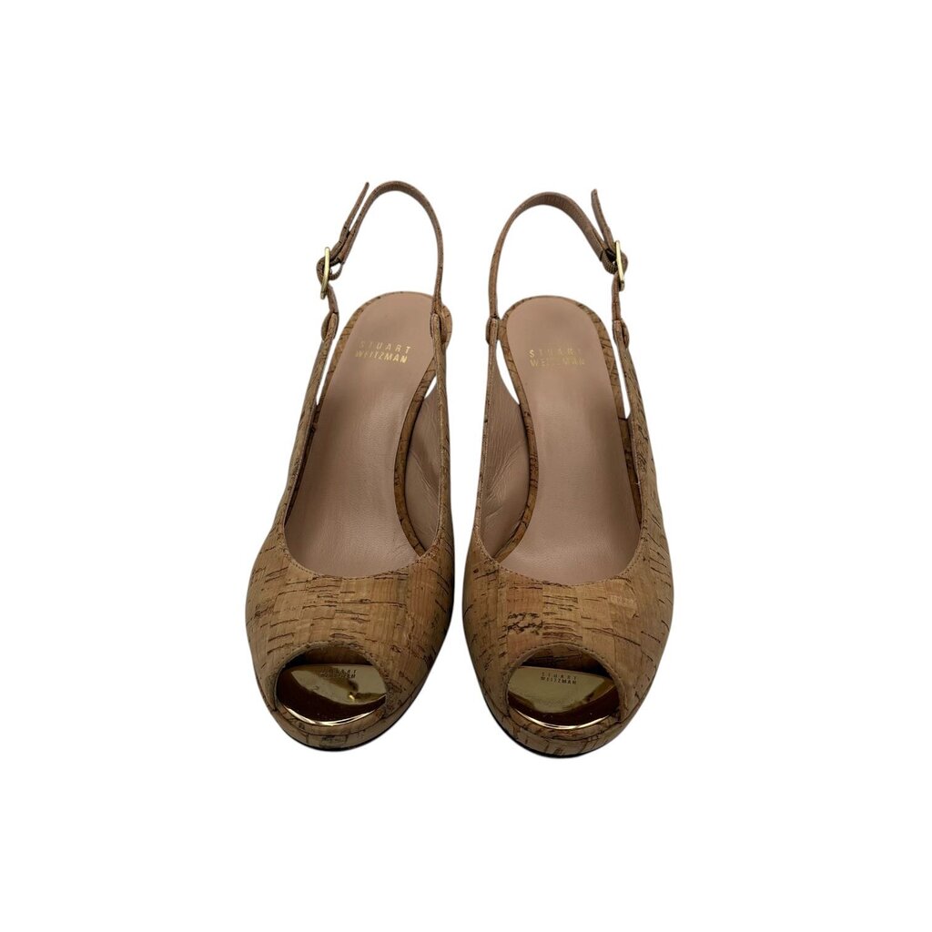 Cork Slingback Pumps