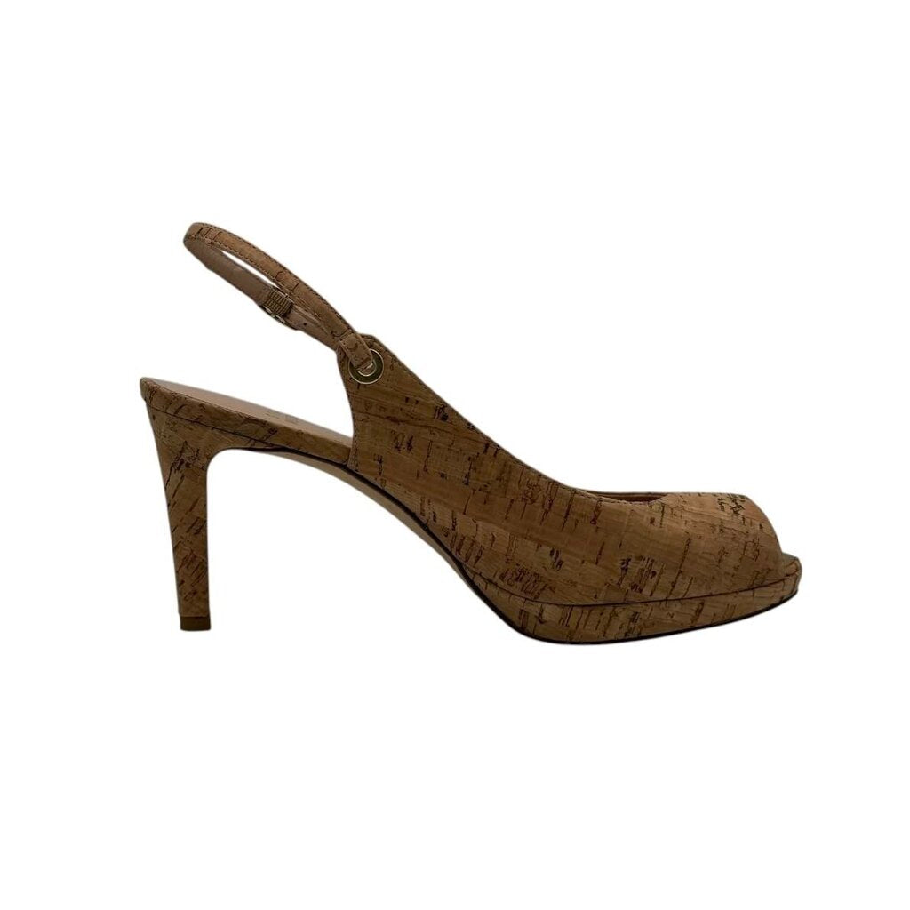 Cork Slingback Pumps