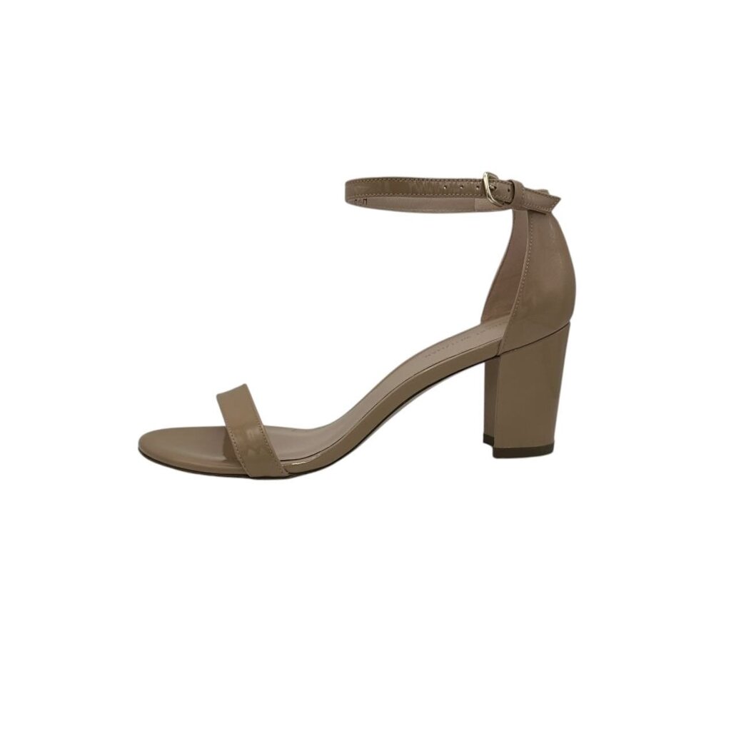 Nearly Nude Patent Sandals