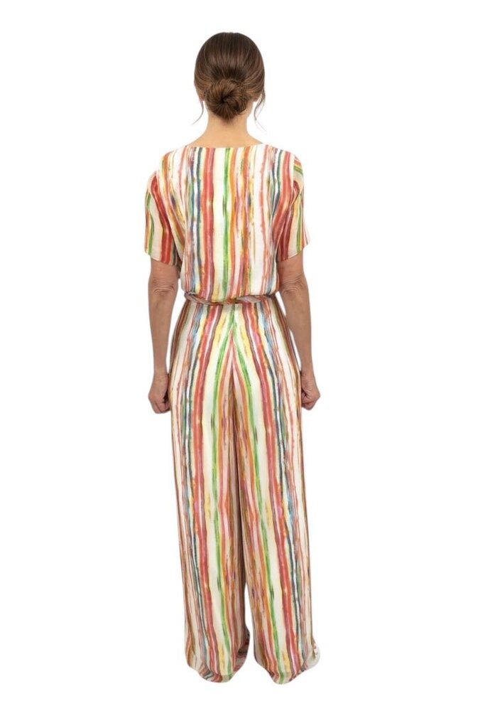Silk Abstract Stripe Blouse 428 / GC6