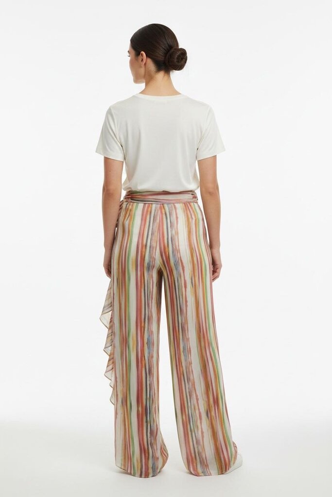Draped Asym Stripe Flare 895 / GC6