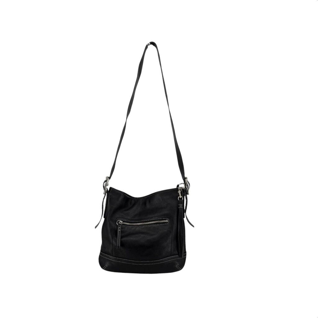 Soho Leather Buckle Slim Crossbody Bag