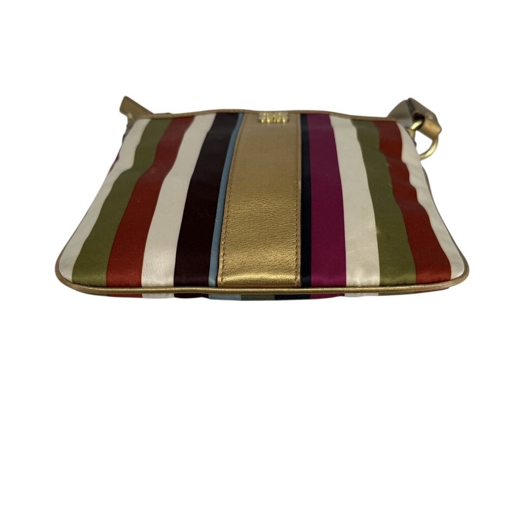 Julia Striped Satin Crossbody Bag