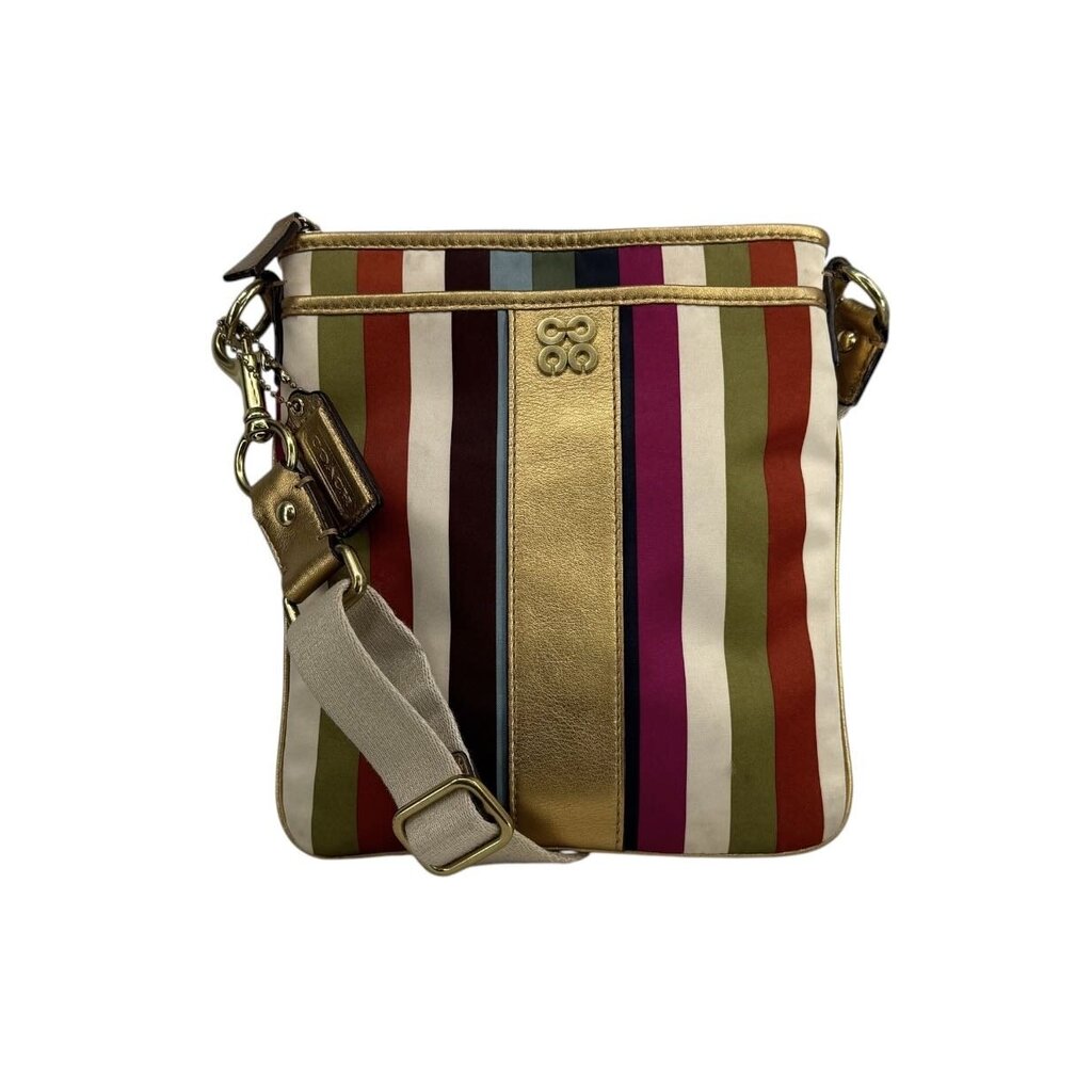 Julia Striped Satin Crossbody Bag