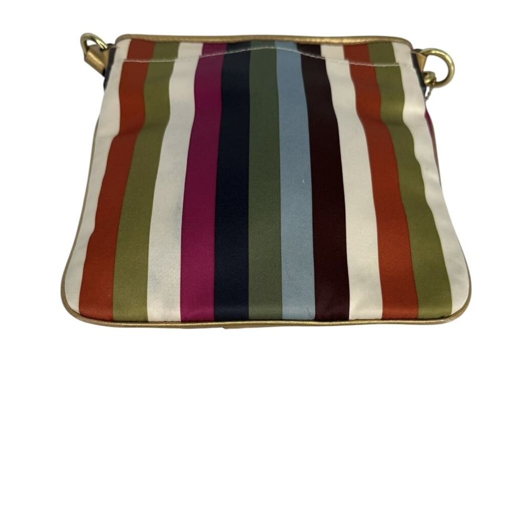 Julia Striped Satin Crossbody Bag