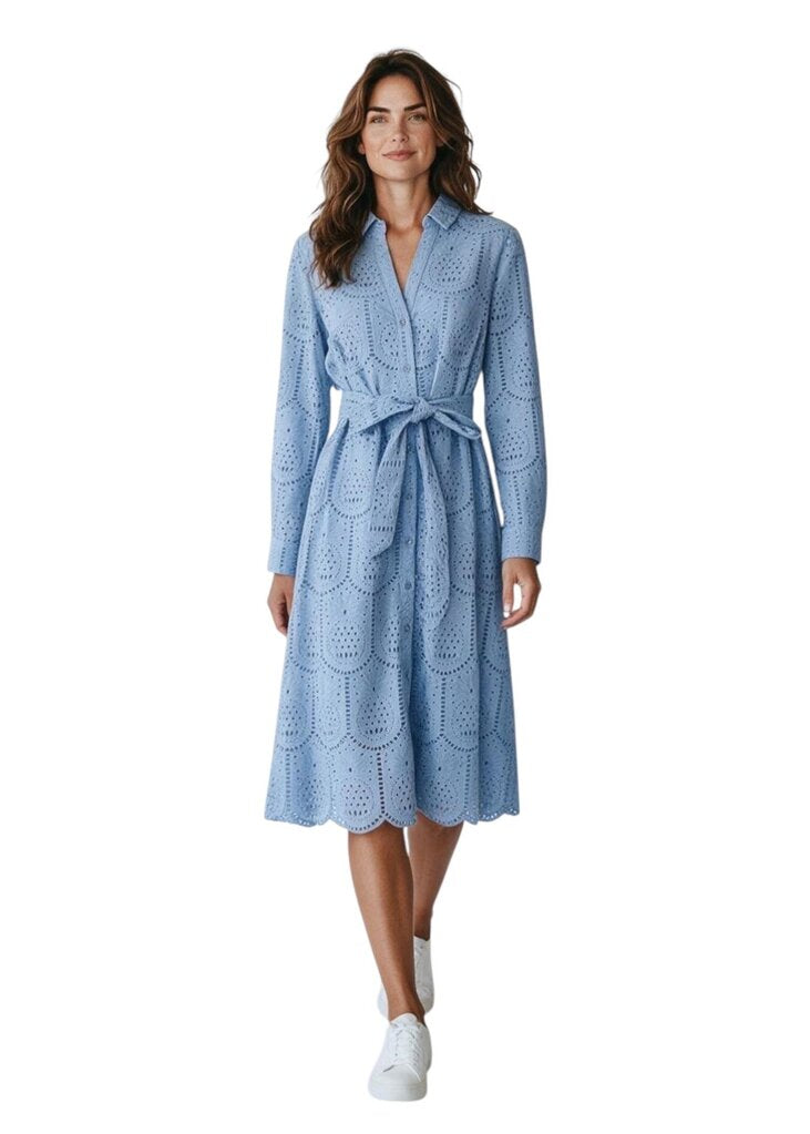 Eira Pineapple Eyelet Midi