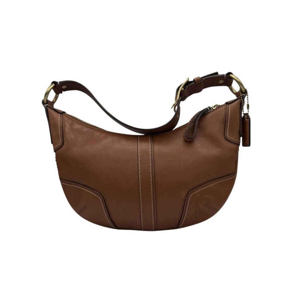 Hobo Leather Quilted Corner Baguette Bag
