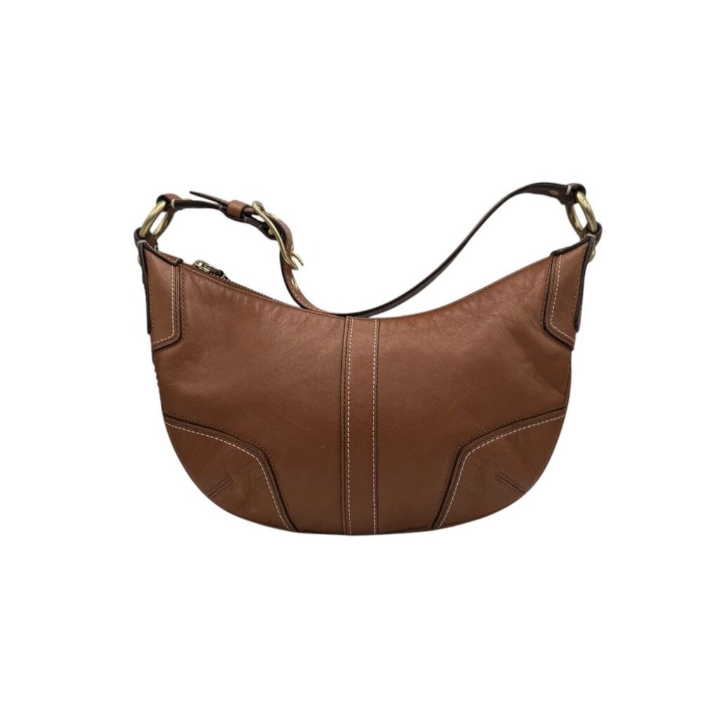 Hobo Leather Quilted Corner Baguette Bag