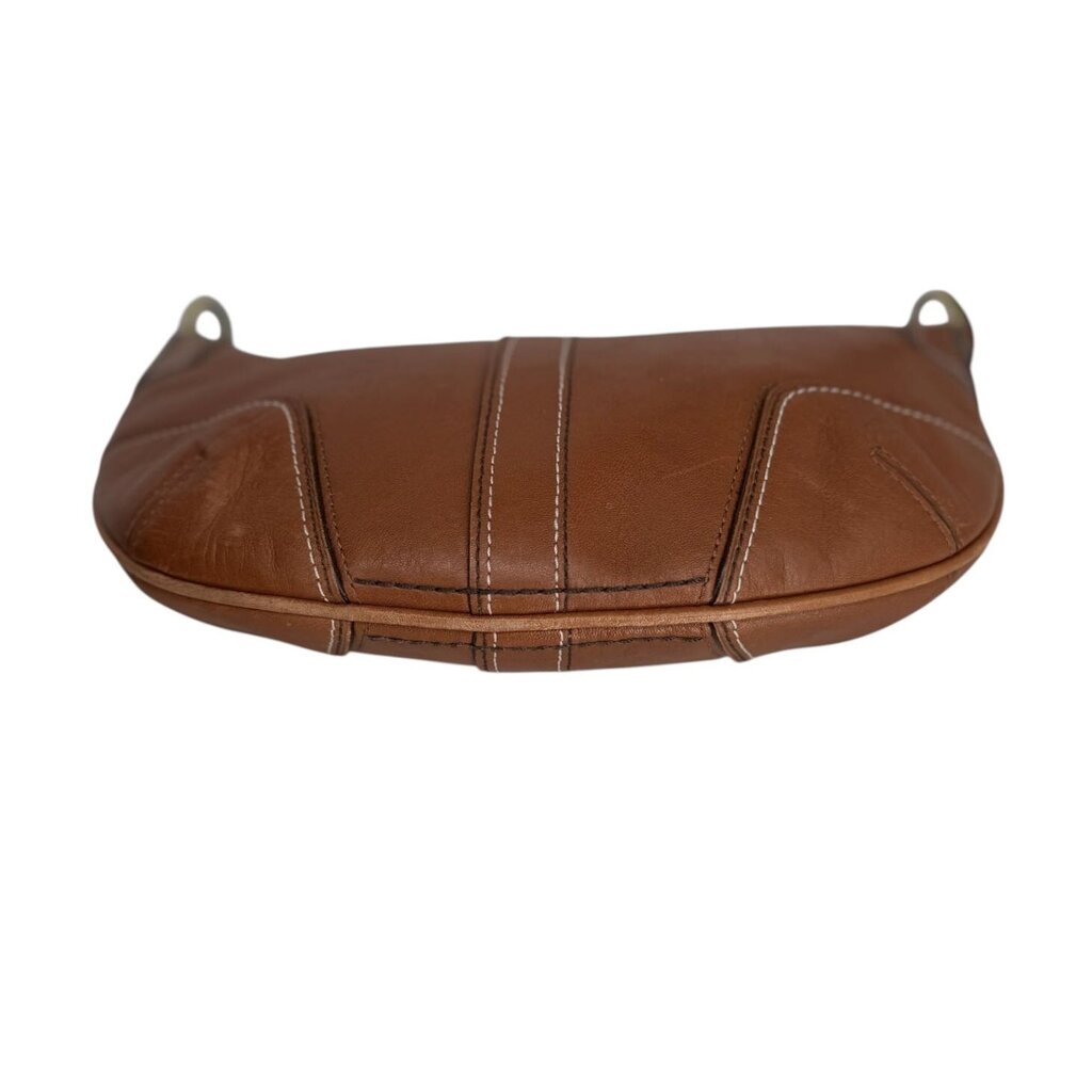 Hobo Leather Quilted Corner Baguette Bag