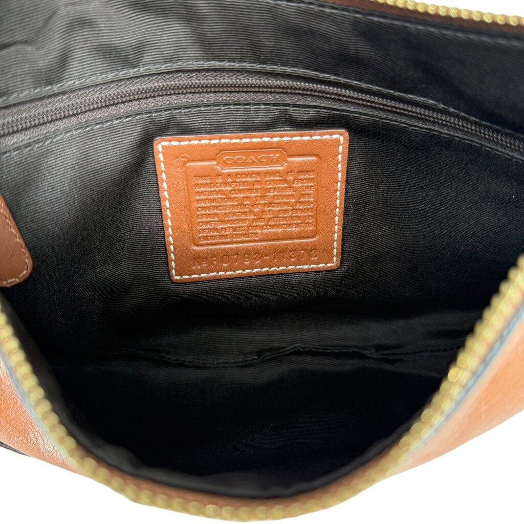 Hobo Leather Quilted Corner Baguette Bag