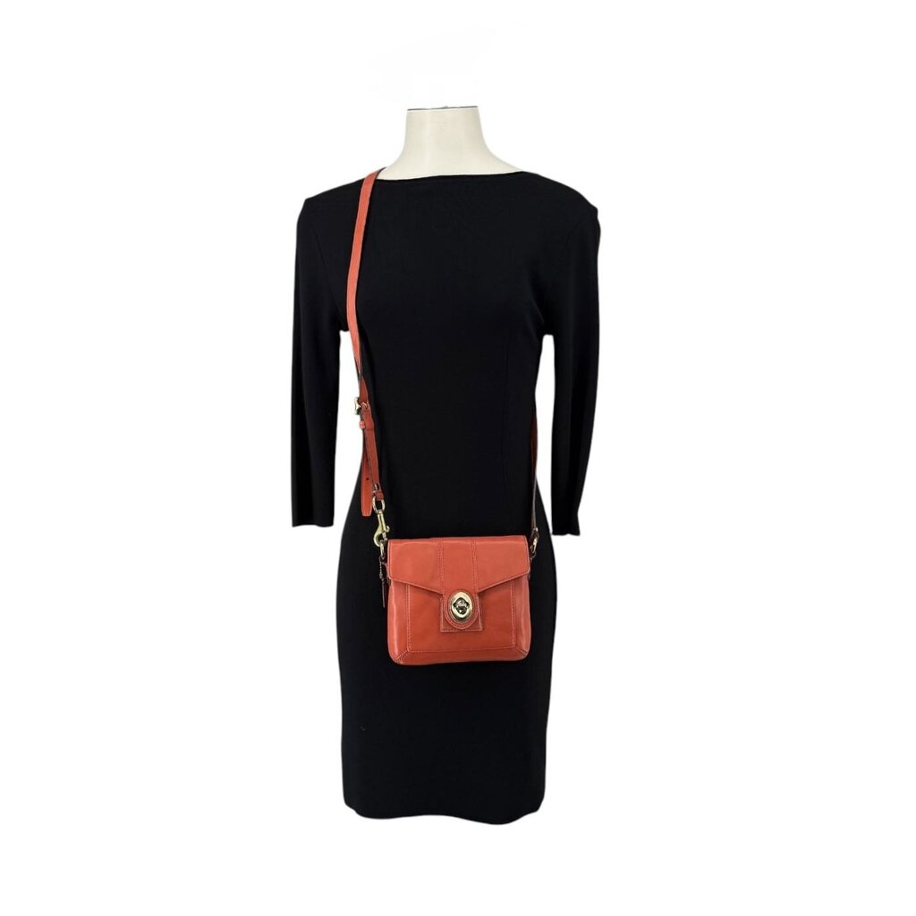 Peyton Cargo Leather Turnlock Crossbody Bag