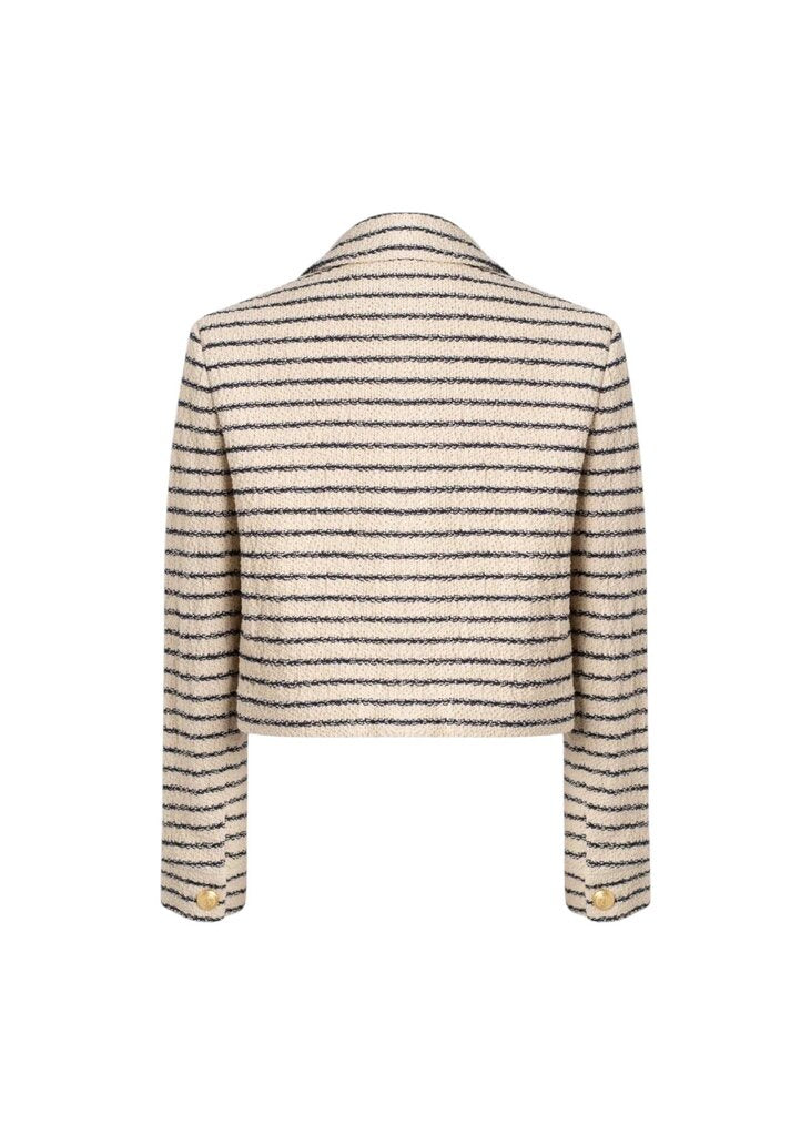 Striped Crop Blazer 895 / HA6